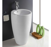 Раковина напольная Weltwasser LEERBACH 4949 GL-WT 490x490x820 санфаянс белый глянец
