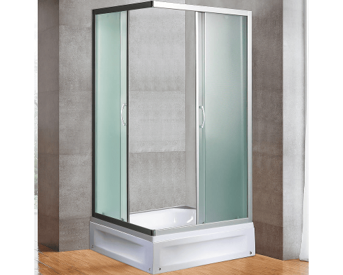 Душевое ограждение River Morava XL 100/80/24 MT с поддоном стекло матовое, профиль хром