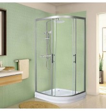 С 120/90/189-24 L XL Душевое ограждение с поддоном ,стекло прозрачное, профиль хром