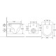 Унитаз подвесной WeltWasser MERZBACH 043 XL GL-WT, Торнадо