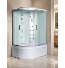 DUNAY XL 100/80/44 MT R Душевая кабина с поддоном, стекло матовое, профиль хром матовый