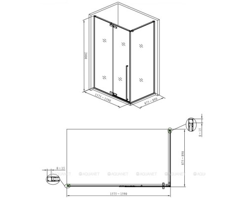 Душевой уголок Allen Brau Fantasy 160x90 3.11005-00 хром