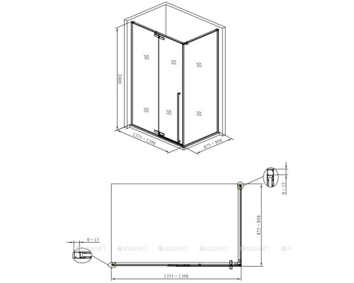 Душевой уголок Allen Brau Fantasy 140x90 3.11004-00 хром