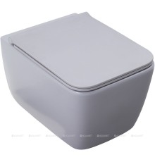 4.33007.AN LIBERTY 2 Унитаз подвесной rimless без сиденья 518х370 мм антрацит (312474)