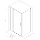 Душевой уголок Allen Brau Priority 100x100 3.31005.BA + 3.31020.BA серебро браш