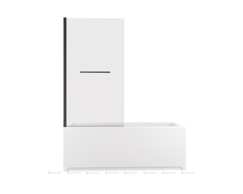 Шторка на ванну Allen Brau  3.31022.BBA PRIORITY 150*80 стекло Optiwhite,Easyclean,черн.браш.ал (274703)