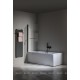 Шторка на ванну Allen Brau  3.31022.BBA PRIORITY 150*80 стекло Optiwhite,Easyclean,черн.браш.ал (274703)