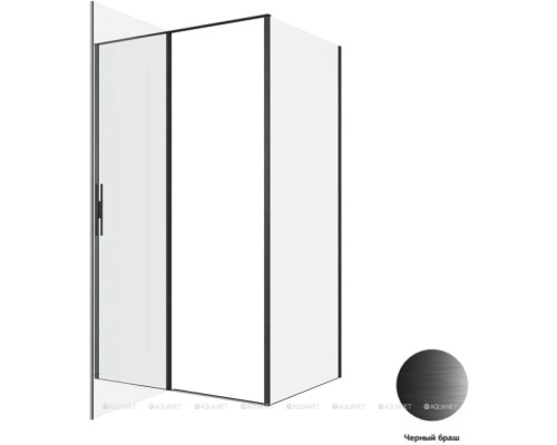 Душевой уголок Allen Brau Priority 120x90 3.31033.BBA + 3.31045.BBA черный браш