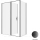 Душевой уголок Allen Brau Priority 140x80 3.31036.BBA + 3.31042.BBA черный браш