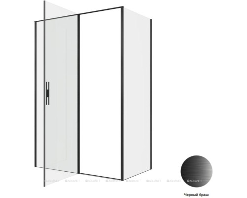 Душевой уголок Allen Brau Priority 140x80 3.31036.BBA + 3.31042.BBA черный браш
