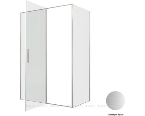 Душевой уголок Allen Brau Priority 140x80 3.31035.BA + 3.31041.BA серебро браш
