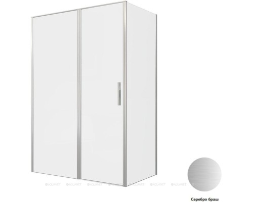 Душевой уголок Allen Brau Priority 140x80 3.31035.BA + 3.31041.BA серебро браш