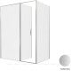 Душевой уголок Allen Brau Priority 160x100 3.31038.BA + 3.31047.BA серебро браш