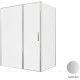 Душевой уголок Allen Brau Priority 160x100 3.31038.BA + 3.31047.BA серебро браш