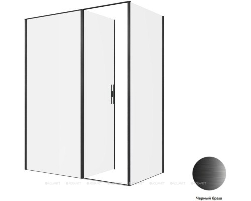 Душевой уголок Allen Brau Priority 160x90 3.31039.BBA + 3.31045.BBA черный браш