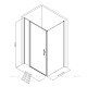 Душевой уголок Allen Brau Priority 160x90 3.31039.BBA + 3.31045.BBA черный браш