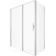 Душевой уголок Allen Brau Priority 160x90 3.31038.BA + 3.31044.BA серебро браш