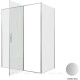 Душевой уголок Allen Brau Priority 160x90 3.31038.BA + 3.31044.BA серебро браш