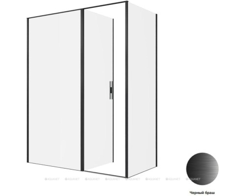 Душевой уголок Allen Brau Priority 160x80 3.31039.BBA + 3.31042.BBA черный браш