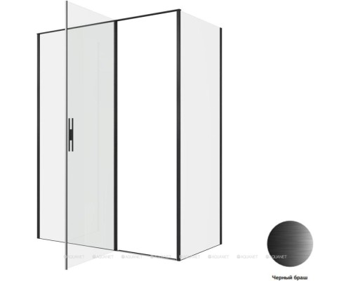 Душевой уголок Allen Brau Priority 160x80 3.31039.BBA + 3.31042.BBA черный браш