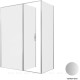 Душевой уголок Allen Brau Priority 160x80 3.31038.BA + 3.31041.BA серебро браш