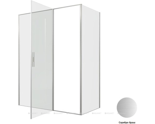Душевой уголок Allen Brau Priority 160x80 3.31038.BA + 3.31041.BA серебро браш