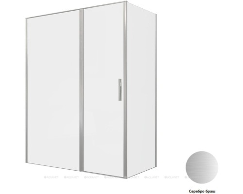 Душевой уголок Allen Brau Priority 160x80 3.31038.BA + 3.31041.BA серебро браш