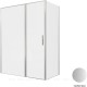 Душевой уголок Allen Brau Priority 160x80 3.31038.BA + 3.31041.BA серебро браш