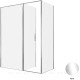 Душевой уголок Allen Brau Priority 160x80 3.31037.00 + 3.31040.00 хром