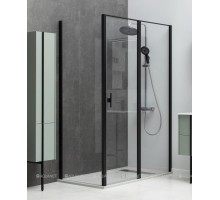 Душевой уголок Allen Brau Priority 140x90 3.31036.BBA + 3.31045.BBA черный браш