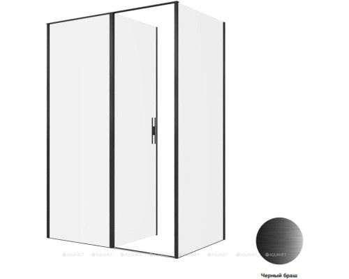 Душевой уголок Allen Brau Priority 140x90 3.31036.BBA + 3.31045.BBA черный браш