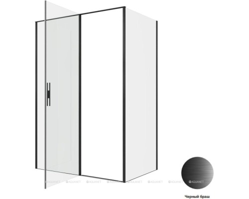Душевой уголок Allen Brau Priority 140x90 3.31036.BBA + 3.31045.BBA черный браш