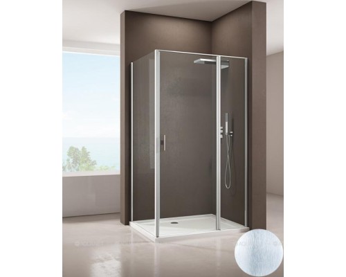 Душевой уголок Allen Brau Priority 140x90 3.31035.BA + 3.31044.BA серебро браш