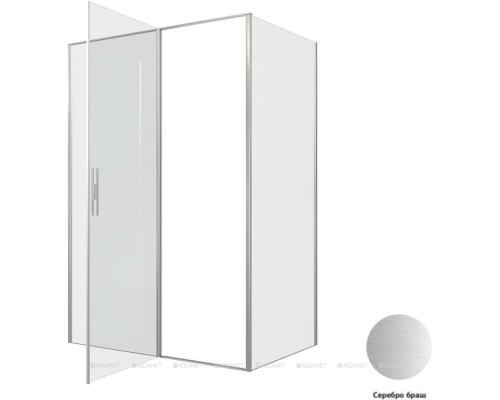 Душевой уголок Allen Brau Priority 140x90 3.31035.BA + 3.31044.BA серебро браш