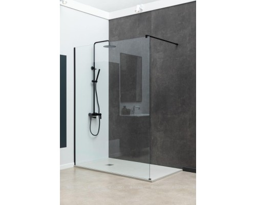 3.21015.BBA INFINITY 1, Walk in 8мм, 1000(975-985мм) прозр. 8мм,черный браш (323807)