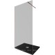 3.21018.60.T INFINITY 1, Walk in 8мм, 1000(975-985мм) тонир. 8мм,медь браш (323810)