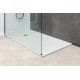 3.21027.BBA INFINITY 1, Walk in 8мм, 1400(1375-1385мм) прозр. 8мм,черный браш (323819)