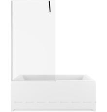 3.21061.BA INFINITY 3, На борт ванны, 8мм, 800(815-825мм) прозр. 8мм,серебро браш (323853)