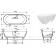 Ванна из искусственного мрамора Aquanet Family Stone 160х75
