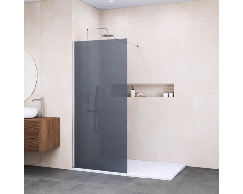 Душевую перегородку Walk-In RGW 100x195 WA-010 стекло тонированное, профиль хром