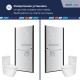 Душевая дверь RGW Dolphin TN-03-B 54930309-14 90x195 стекла прозрачные, профиль черный