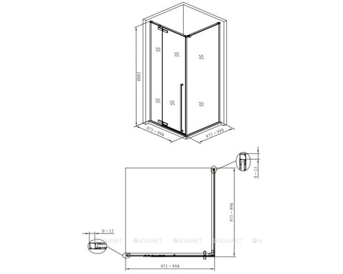 Душевой уголок Allen Brau Fantasy 100x100 3.11002-00 хром