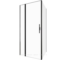 Душевой уголок Allen Brau Priority 90x90 3.31003.BBA + 3.31018.BBA черный браш 