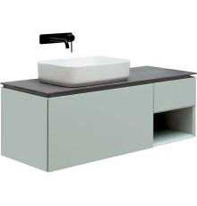 1.21006.PWM INFINITY Тумба 120 L 1+1, рapyrus white matt (274256)