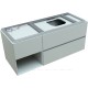 1.21007.PWM INFINITY Тумба 120 R, рapyrus white matt (274263)