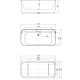 Акриловая ванна Allen Brau Infinity 1 170x80 2.21001.20/BGM