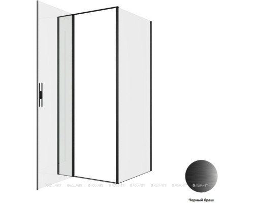 Душевой уголок Allen Brau Priority 90x90 3.31027.BBA + 3.31045.BBA черный браш