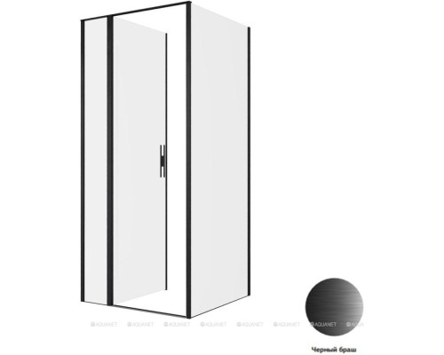 Душевой уголок Allen Brau Priority 90x90 3.31027.BBA + 3.31045.BBA черный браш
