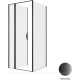Душевой уголок Allen Brau Priority 90x90 3.31027.BBA + 3.31045.BBA черный браш