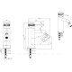 5.31A04-MG PRIORITY 3.0 Cмеситель для биде, излив 122мм, Kerox, графит браш (323736)